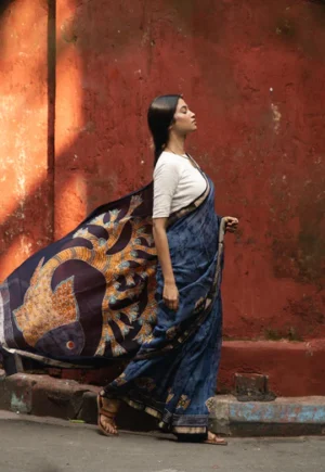 Kota Chikankari sarees - Meher - Panna