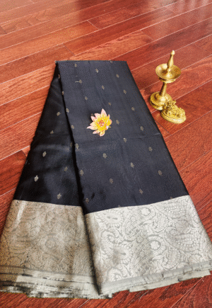 Kanjeevaram Silk - Jet Black