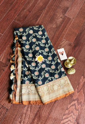 Mashru Benarasi - Black Beauty