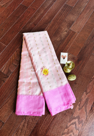 Kanjeevaram Silk - Blush Pink