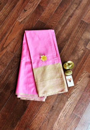 Kanjeevaram Soft Silk - Lotus Pink