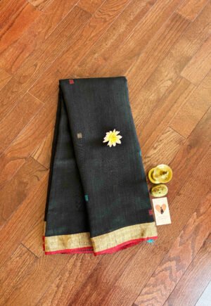 Silk Linen - Jet Black