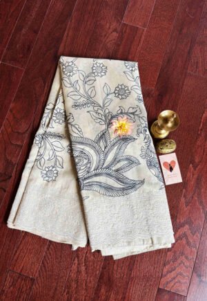 Tussar Silk - Ivory